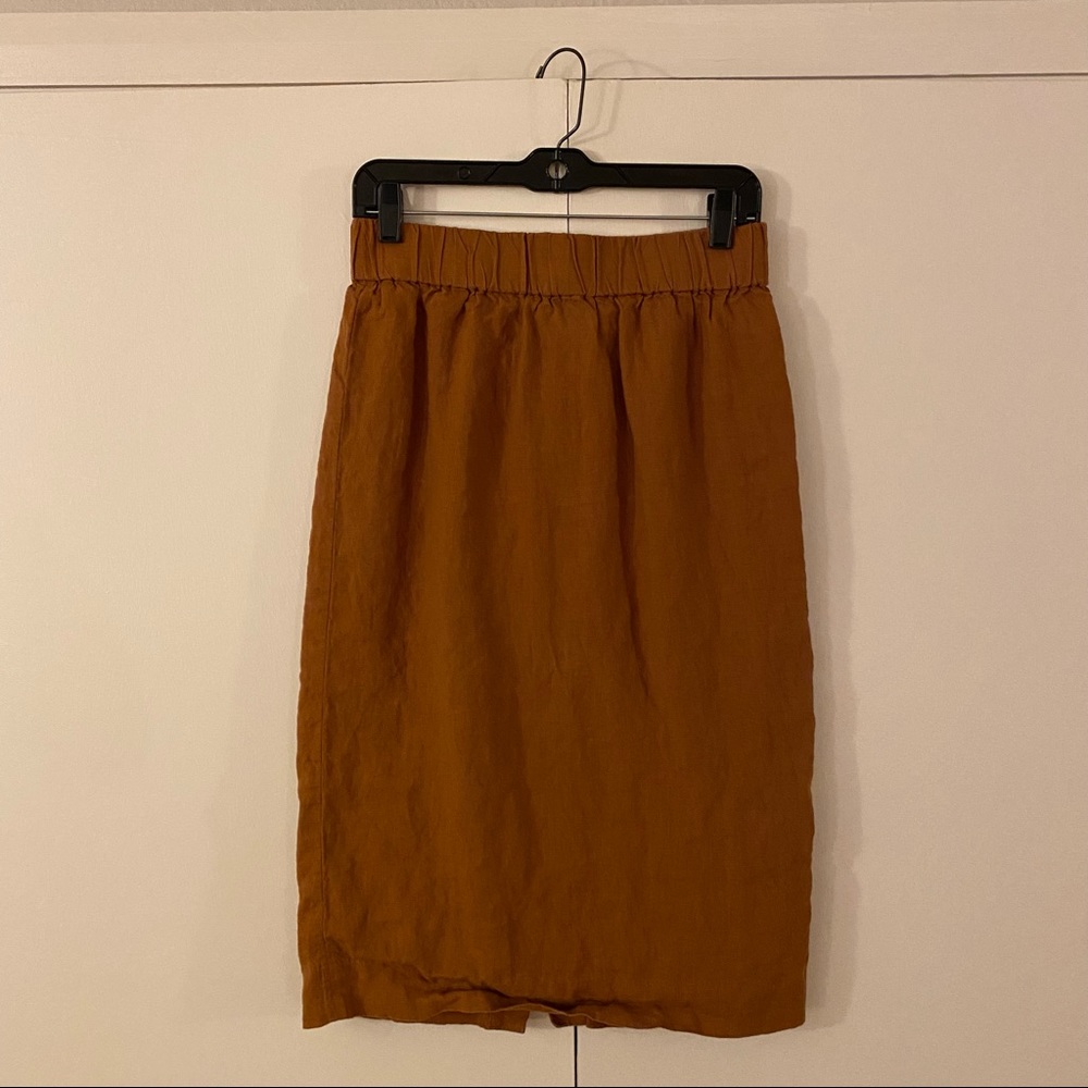 J. Crew Linen Pull-On Skirt size ST